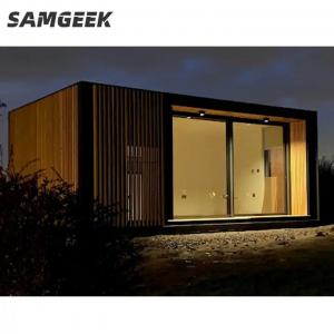 China Wooden Metal Sandwich Panel Prefab House Sound Proof Container House wholesale