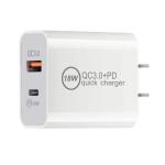 18w Type C Pd Qual Quick Charge 3.0 Fast Charger Dual Ports 20W Usb C Travel