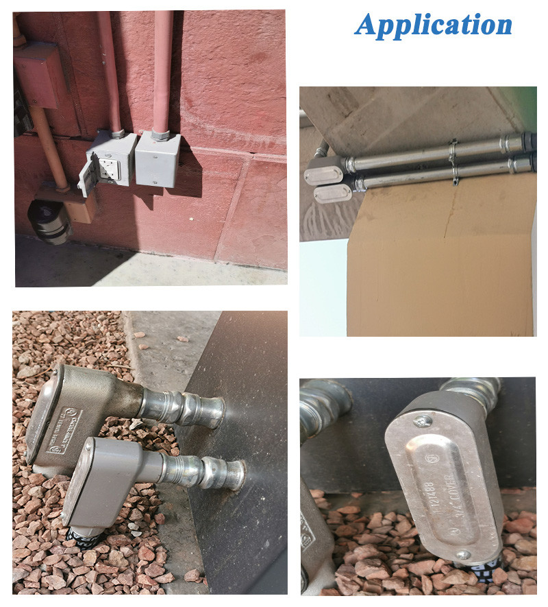 Two Gang Deep Box with 5/7 Holes Weatherproof Outlets Box Outdoorelectrical Box