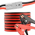 25FT 2 GA Connecting Booster Cables Heavy Duty Jumper Cables For Semi Trucks