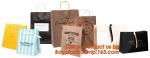 Logo Printed Grease Proof Foil Lined Brown Kraft Paper Bread Packaging Bag