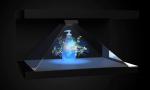 60Hz 3D Holographic Display Box Advertising Showcase VGA HDMI