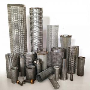 China Stainless Steel Mesh Pipe Filter Strainer Cylinder Wedge Filter Screen wholesale