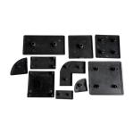 MV-EC3030R Plastic Nylon Cover Black Profile End Cap