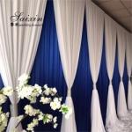Wholesale custom color ice silk drape cloth curtains valance for events