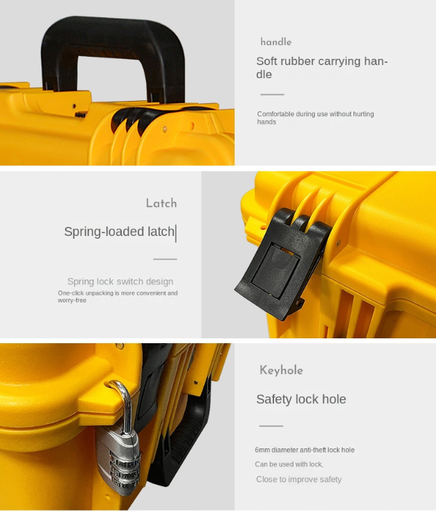 Customizable ABS/PP Waterproof Tool Storage Case IP67 Dustproof