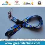 High quality dye-sublimated full color woven lanyard w/swivel crocodile clip