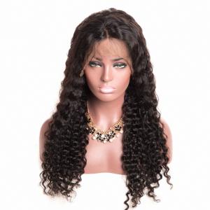 China Lace Front Wig Deep Wave Lace Frontal Wig Brazilian Remy Human Hair Wig wholesale