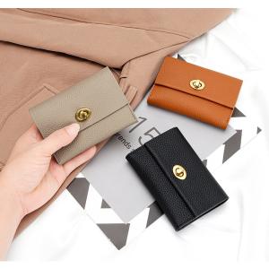 China GENUINE LEATHER Small Card Short Layer Cowhide Business Card Multifunctional Niche Coin Purse wholesale