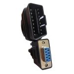 9 Pin Db9 OBD GPS Cable 12V 24V With Male To Female Connector