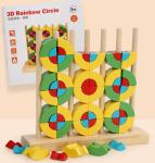 Preschool Interactive Montessori Educational Toy BPA Free Rattles Teether 3D