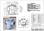 IMPA872009 Through Flange Cast Iron Cylindrical Sea Water Filter For Marine