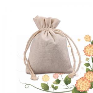 China Customize Linen Mini Drawstring Bag Gift Pouch Jewelry Bag Cotton Pocket wholesale