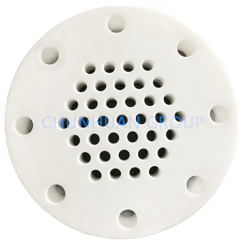 White Customized 2.2g/Cm3 SiO2 PTFE Molded Sheet With Hole