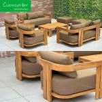 Teak Outdoor Furniture Set Garden Sofa in Modern Design with Customized Color