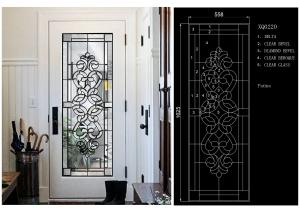 China Fashion Tempered Decorative Glass Panels Wood Grain Clear Tinted Black Patina wholesale