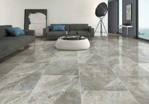 China Italy Marble Matt Porcelain Floor Tiles / Rustic Porcelain Outdoor Tiles wholesale
