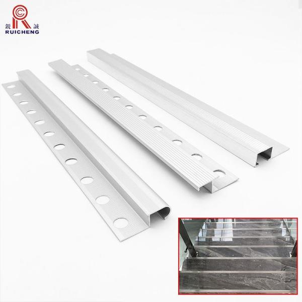2.5m Aluminium Bullnose Stair Nosing , Nonradioactive Aluminium Stair Edge