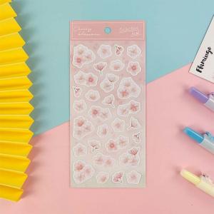 China Pearl Paper Self Adhesive Stickers Die Cut Irregular DIY Self Adhesive Labels wholesale