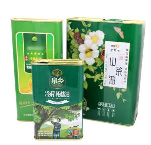 China 1L 2L 3L Olive Edible Cooking Oil Tin Can Offset Printing wholesale