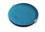 Round Shaped Outdoor Above Ground Pool Customized Size 0.9mm Tarpaulin PVC