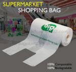 promotional fully biodegradable compostable non woven shop bag for food packing,