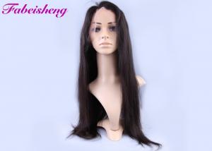 China 150g Natural Straight Full Lace Human Hair Wigs For Black Women on sale