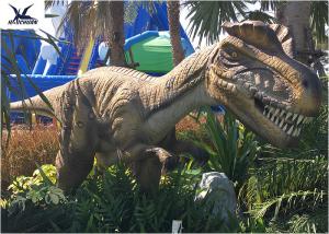 China Animatronic Dilophosaurus Realistic Dinosaur Models For Jurassic Theme Park wholesale