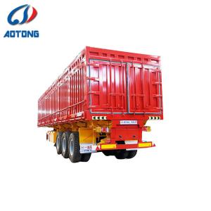 China Truck Trailer 3 Axles Dry Van Cargo Semi Trailer with Side Open Door and Curtain Sider wholesale