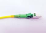 LC UPC SM 3.0mm Simplex Fiber Optic Cable , Lszh Optical Cable
