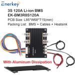 Enerkey BMS 3S 12V 120A High Current Lithium Battery Protection Board with