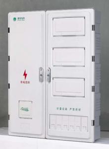 China Smart Outside Electric Meter Box Covers , Surface Mounted Meter Box High Voltage on sale