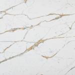 Natural Style Quartz Calacatta Gold Countertops 20mm 30mm Quartz Kitchen Top