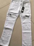 Creamy White Boy's Slim Chino Pants 97% Cotton 3% Spandex