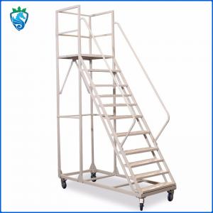 China 18 Foot 16 Feet Mobile Safety Step Ladder For Elderly Workshop Aluminum Ladder Frame wholesale