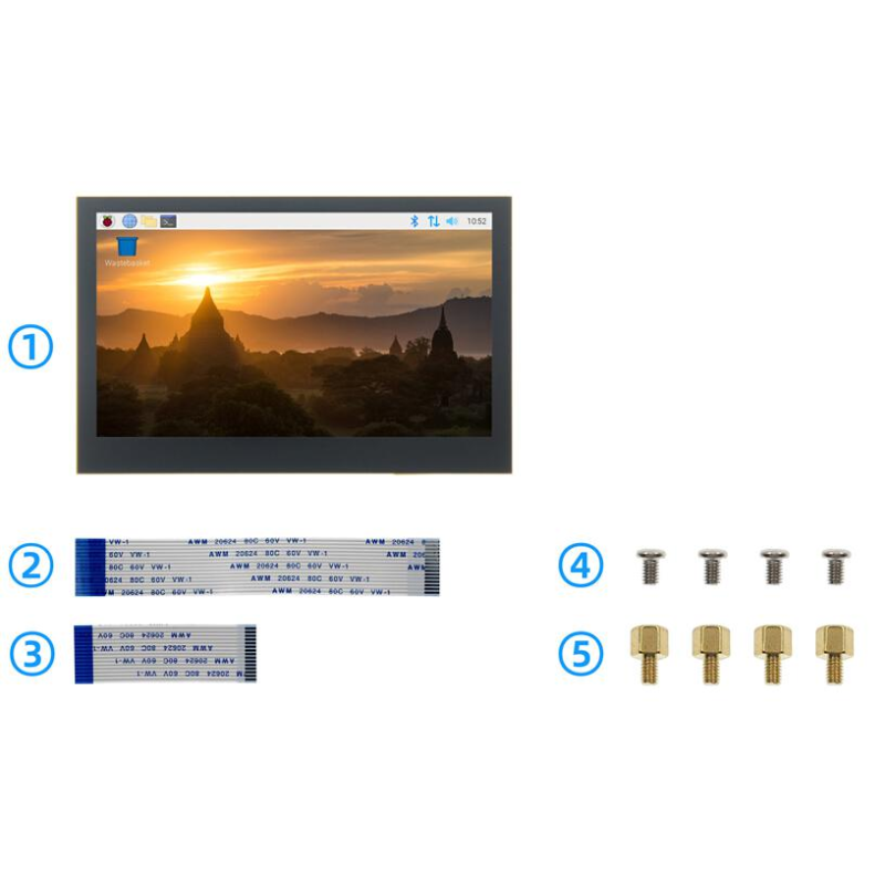 4.3 Inch 800x480 Capacitive Touch Screen Display With IPS TFT Technology