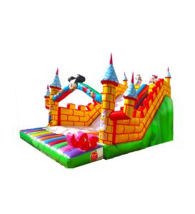 China Mickey Mouse Castle Inflatable Large Slide For Childrens wholesale