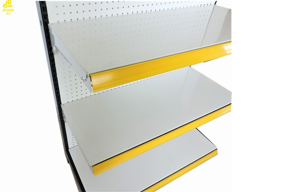 Buckle Pegboard Supermarket Steel Racks 0.6mm Plain Buckle Back Panel