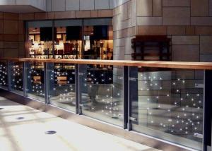China SGCC Transparent Flashing 10.38mm Led Illuminated Glass Panels wholesale