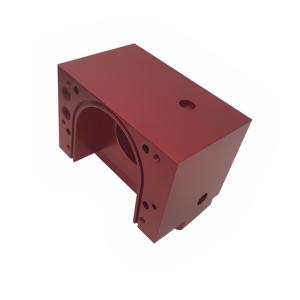 China Aluminum Custom Machined Parts Red Anodized CNC Machining Milling Drilling wholesale