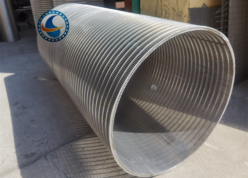 Stainless 304 25mm Dia Cylindrical Wedge Wire Screens Solid Liquid Separation
