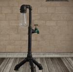 Steam punk industry wind table light Edison E27 lamp study office bedroom living