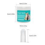 4x8cm Hypoallergenic Pet Finger Wipes Gentle Dog Finger Cleaning Wipes OEM