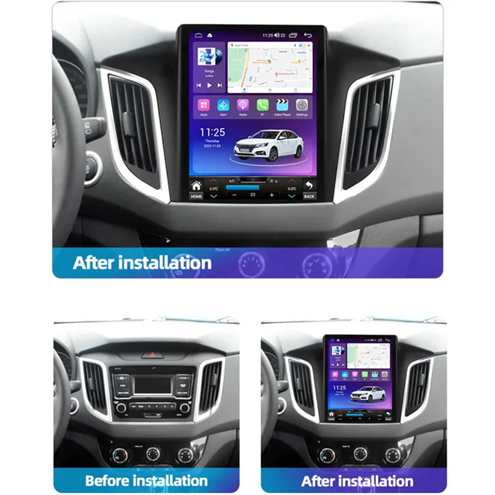 9.7 Inch Car DVD Player GPS Car Android Multimedia Player For Hyundai IX25 2014-2017