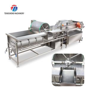 China 1200KG/H Industrial Vortex Bubble Vegetable Washing Machine Food Washer wholesale
