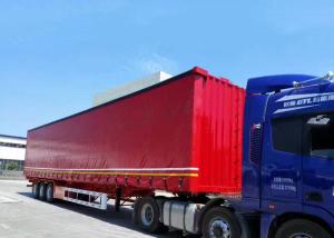 China Stand Tear Waterproof PVC Tarpaulin Side Curtain For Freight Cars Pantone Color wholesale