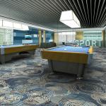 Polyester Fiber Walkway Office Carpet Flooring Chinese Style Hotel Floor Carpet