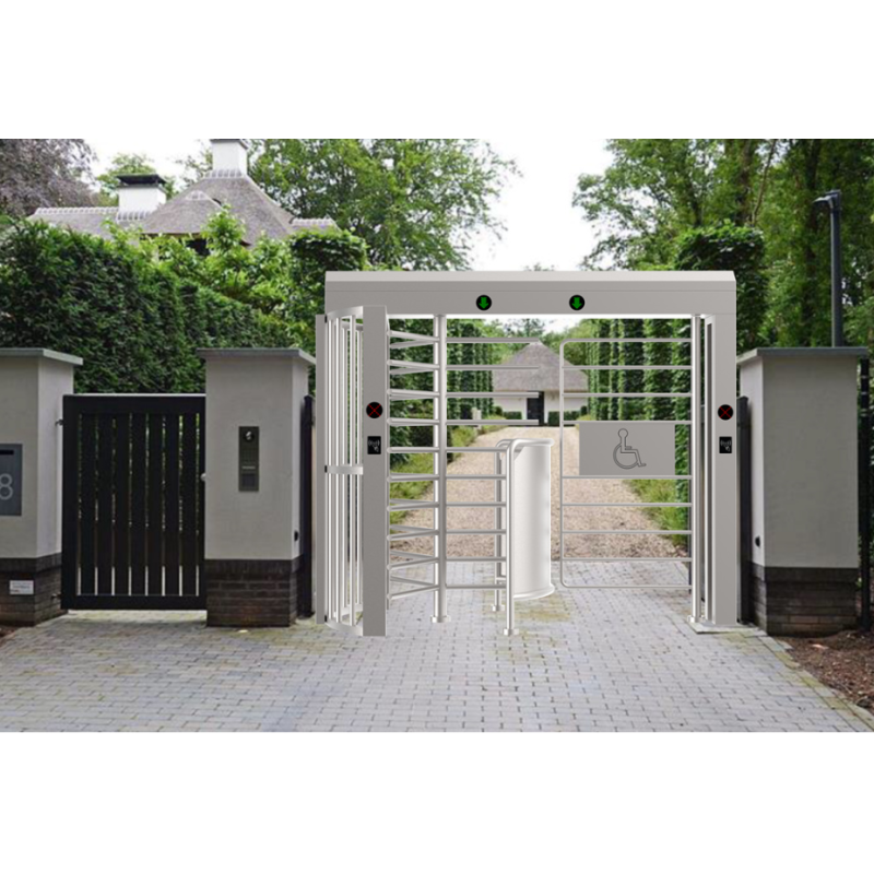 RS485 RS232 Access Control Turnstile Full Height Door Gate 0.2s