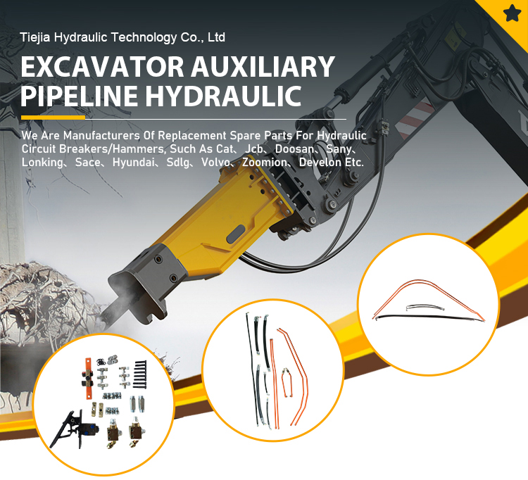 Customized Hydraulic Breaker Pipeline Pc30 Pc40 Pc50 Excavator Piping Kit