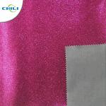 Customized Glitter Wall Fabric High Abrasion Resistance Easy Cutting Solid Color